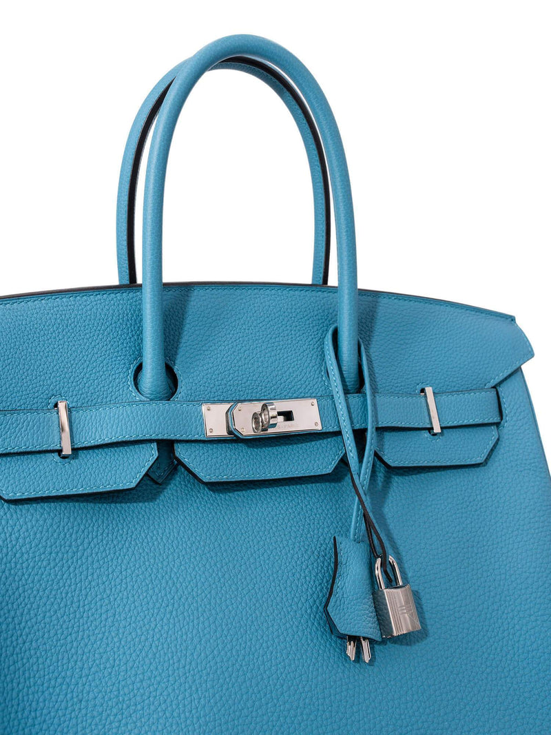 Hermès Birkin 35 Togo Leather Blue Atoll | SACLÀB