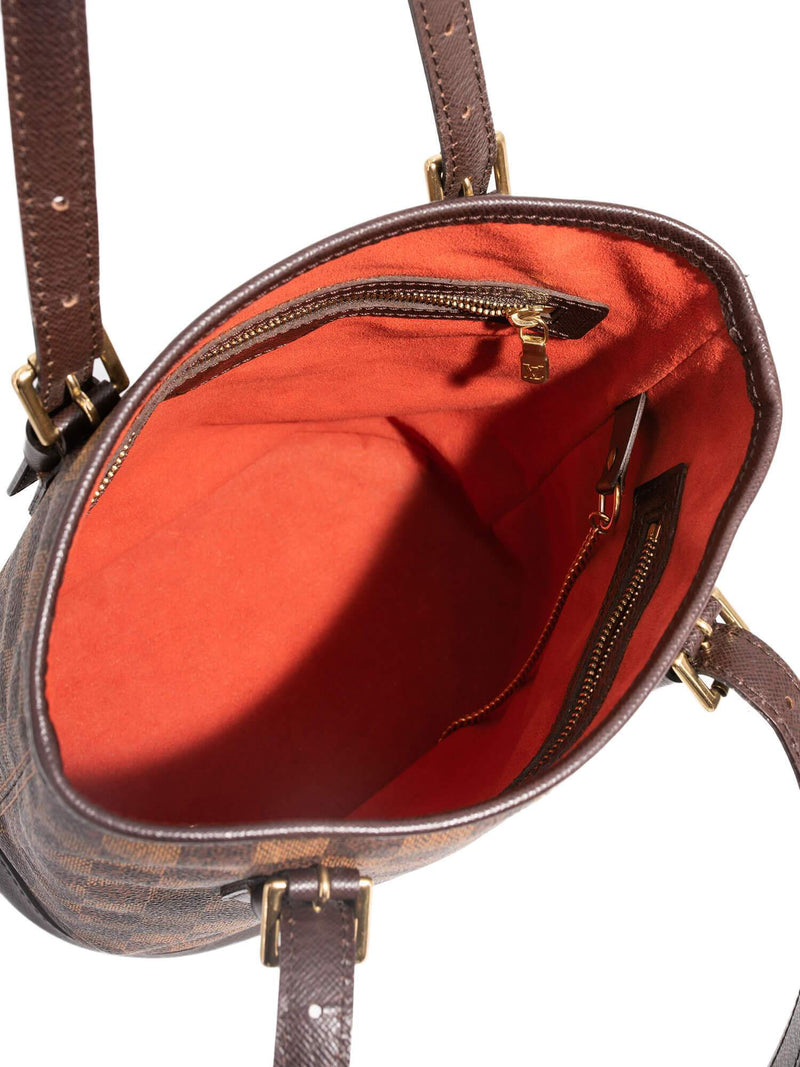 Authentic Louis Vuitton Damier Ebene Bucket PM Shoulder Bag