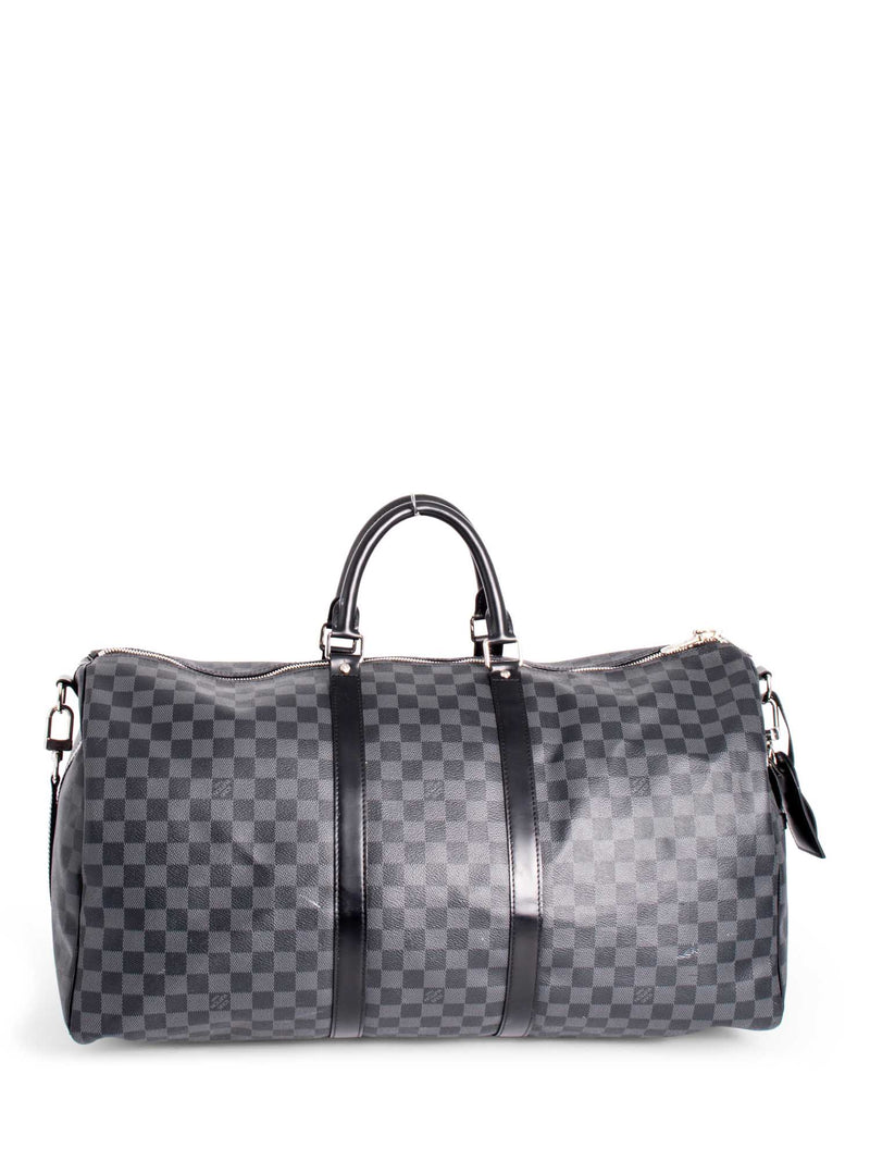 Louis Vuitton LV Keepall Damier graphite new Grey Leather ref.285550 - Joli  Closet