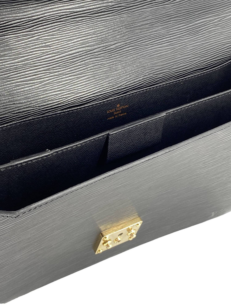 Louis Vuitton Ambassadeur PM Bag Monogram Leather In Black