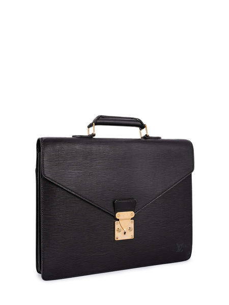 Louis Vuitton Epi Leather Medium Ambassador Briefcase Black - Shop Linda's  Stuff