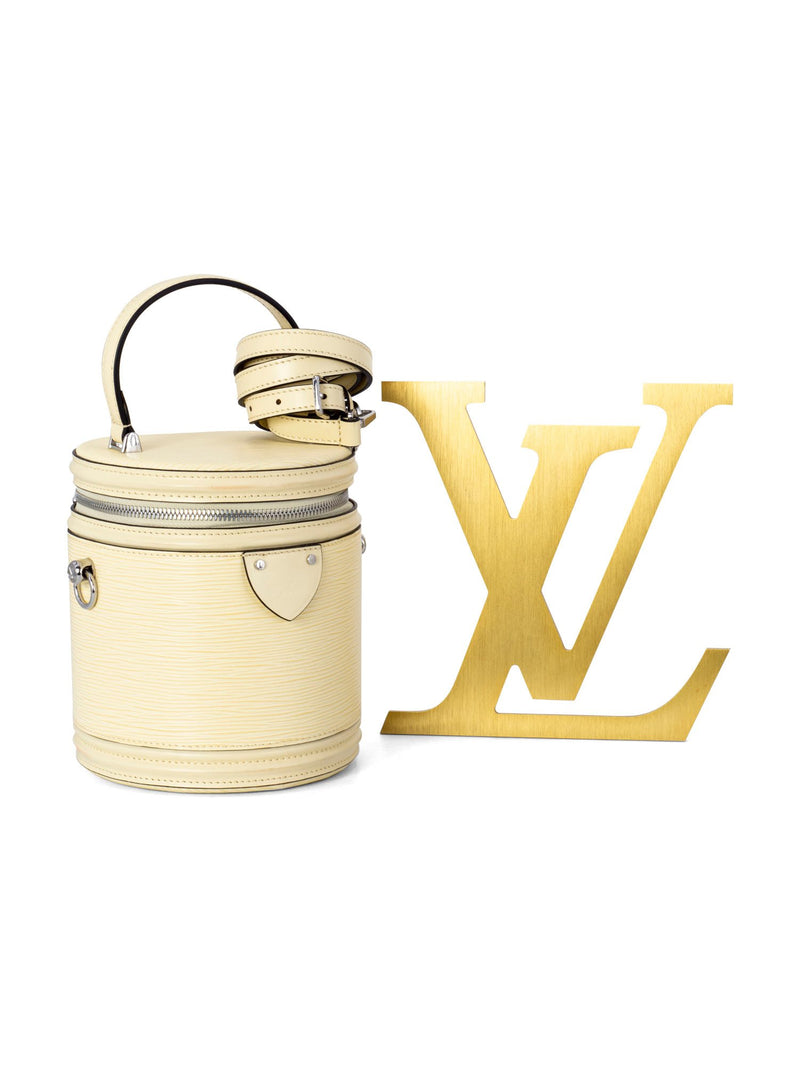 Louis Vuitton Lockit Epi Leather Satchel Bag Ivory