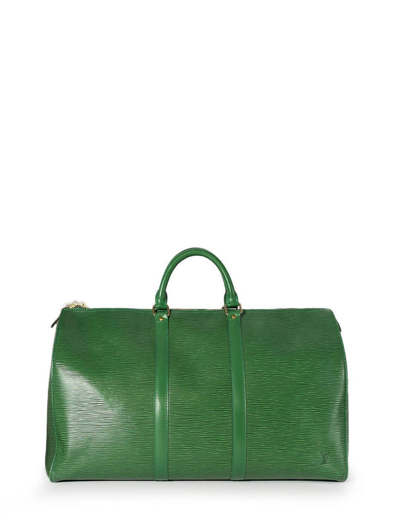 Louis Vuitton Vintage Louis Vuitton Keepall 50 Green Epi Leather