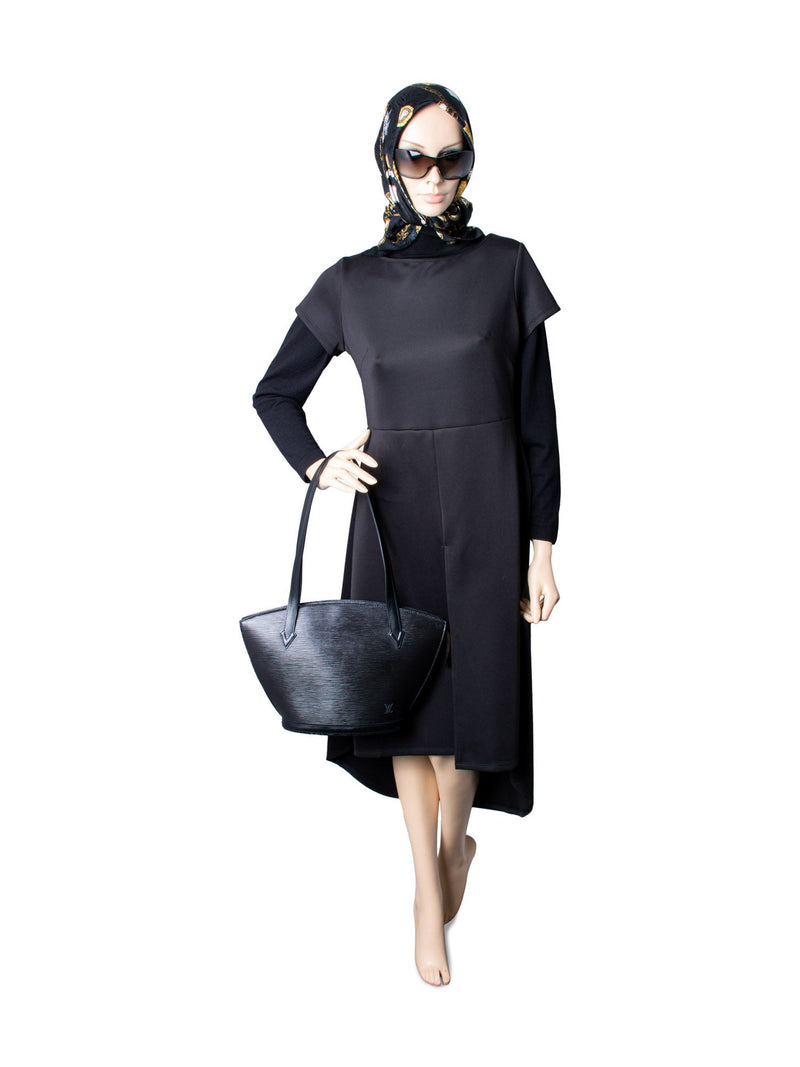Louis Vuitton - Authenticated Saint Jacques Handbag - Leather Black Plain for Women, Very Good Condition