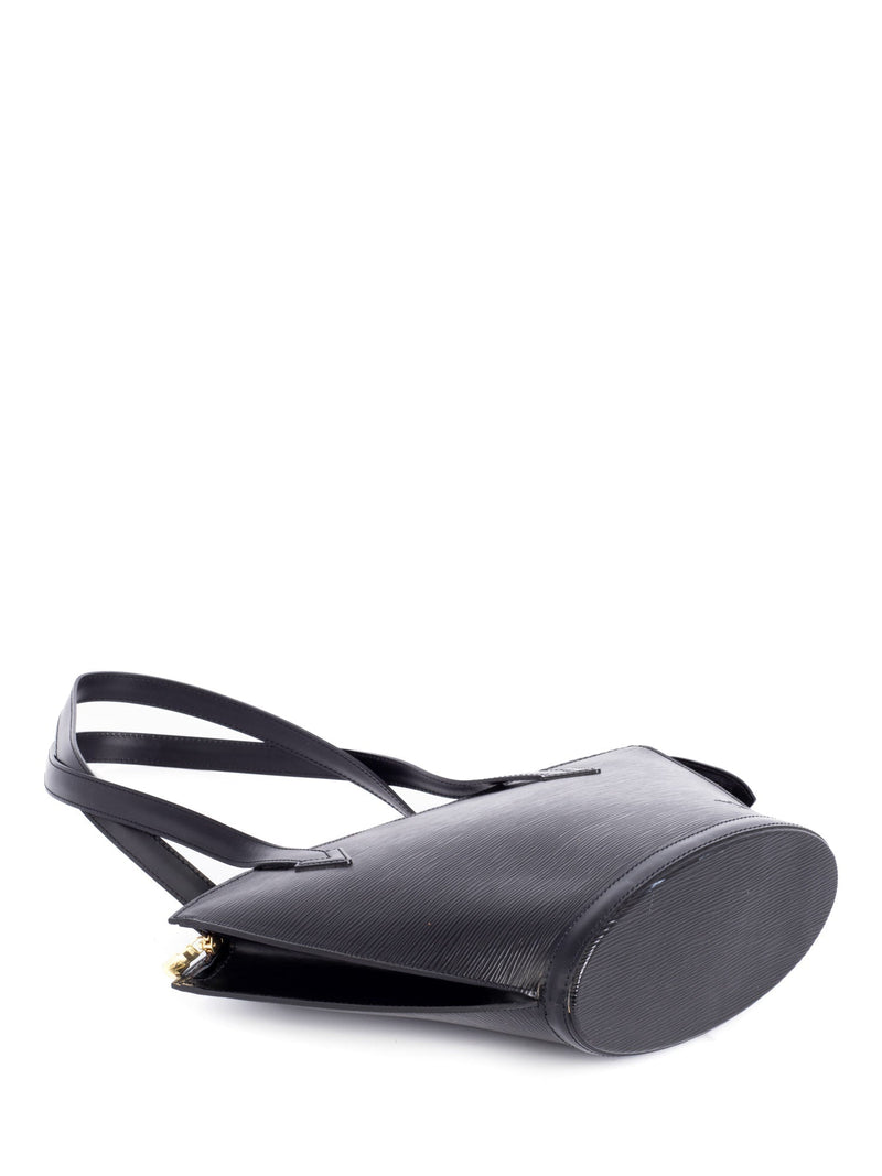 Louis Vuitton Black Epi Leather Noir Saint Jacques Zip Tote Bag 2LV106 For  Sale at 1stDibs