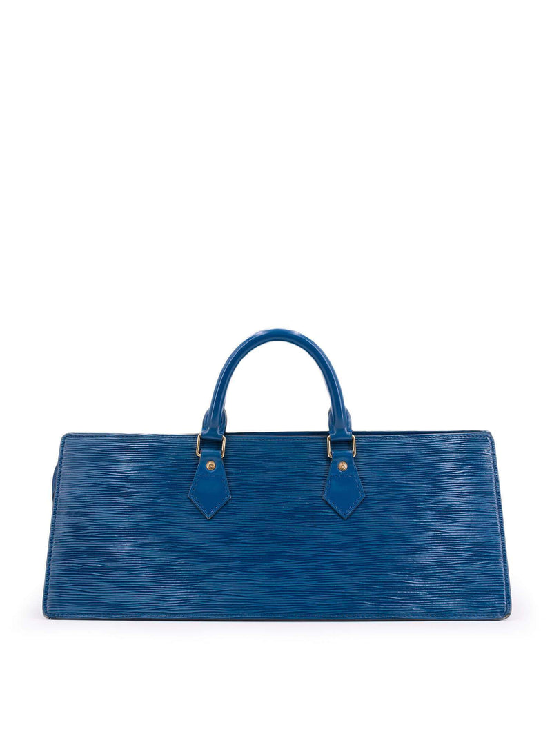Louis Vuitton - Authenticated Triangle Handbag - Leather Blue Plain for Women, Very Good Condition