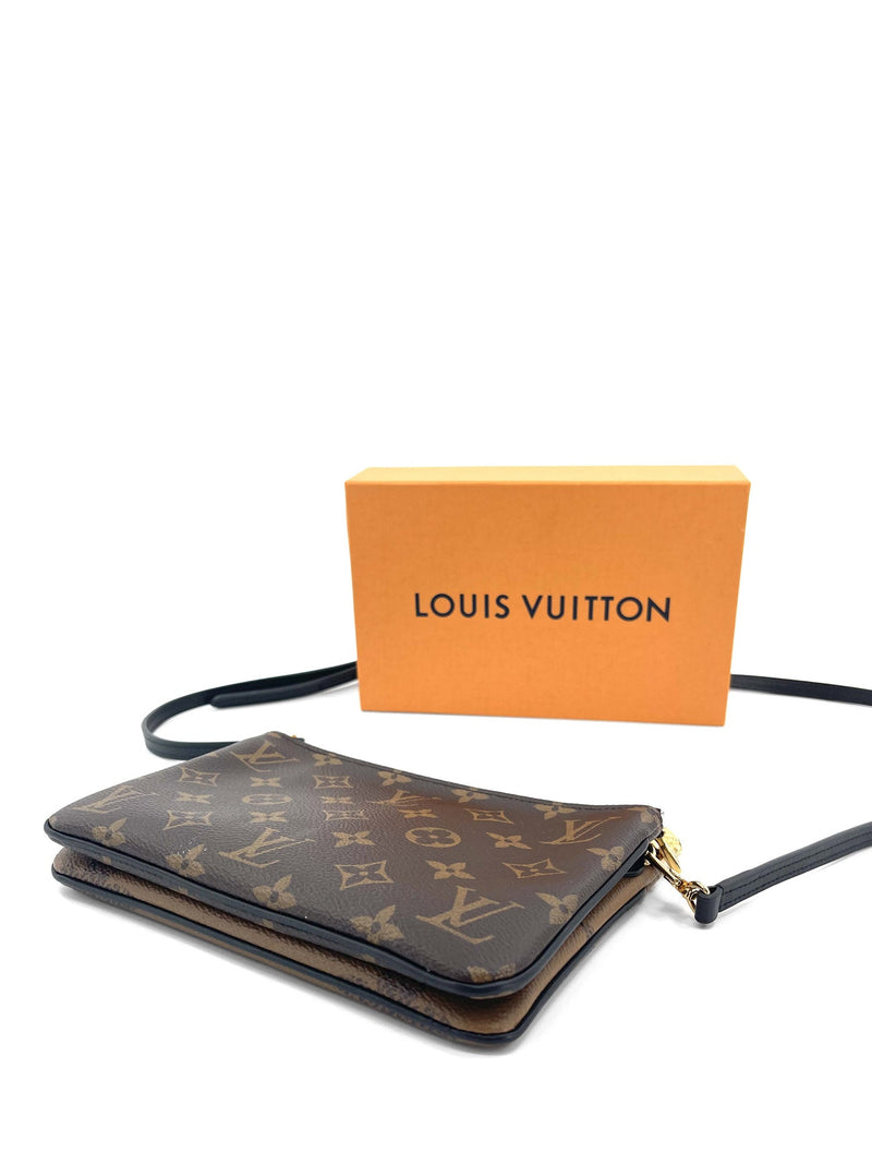 Louis Vuitton Neverfull Monogram Canvas Pochette Wristlet Zip Pouch Private  Deal