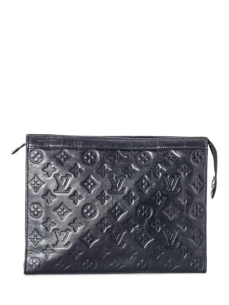 Félicie leather clutch bag Louis Vuitton Black in Leather - 37721539