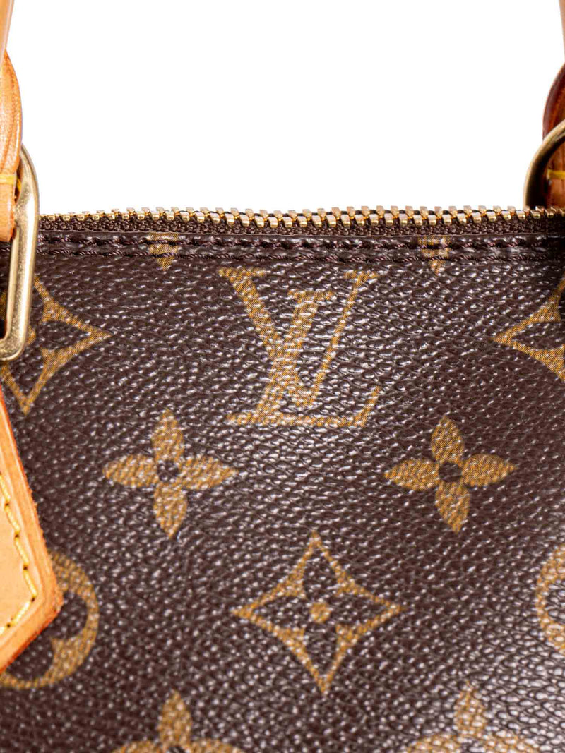 Louis Vuitton Alma MM handbag with strap in brown Monogram canvas at 1stDibs