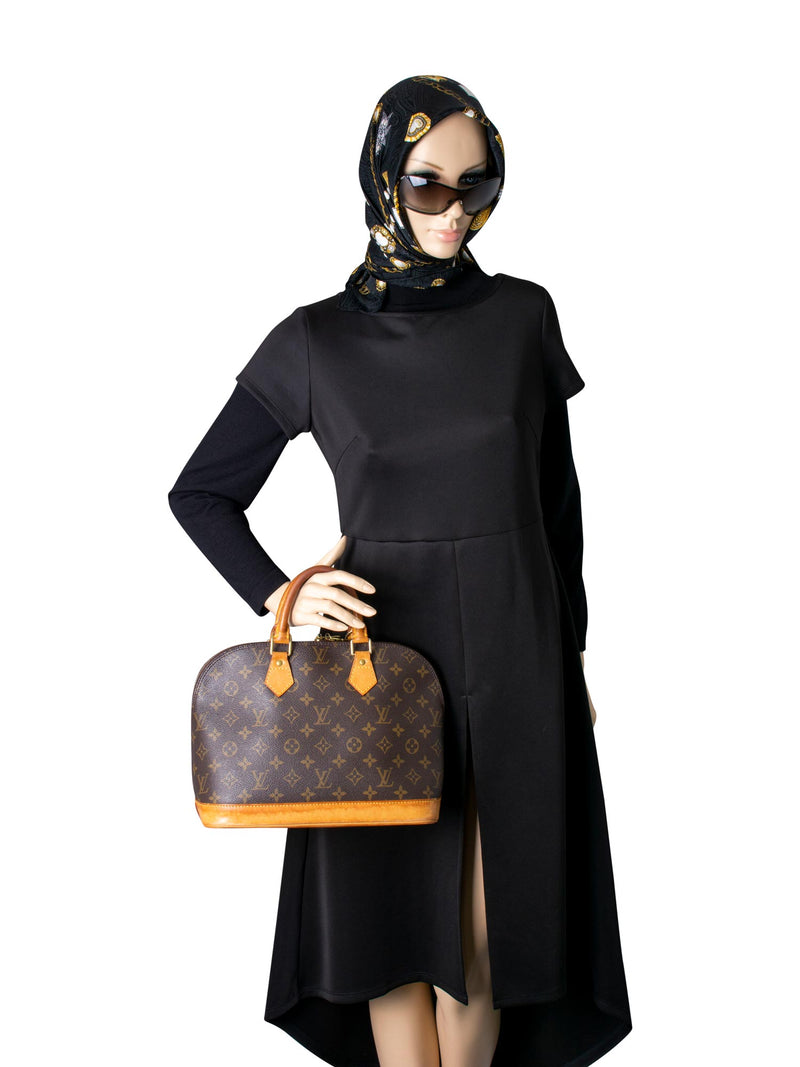 Louis Vuitton Monogram Macassar Studded Alma PM - Brown Handle Bags,  Handbags - LOU242882