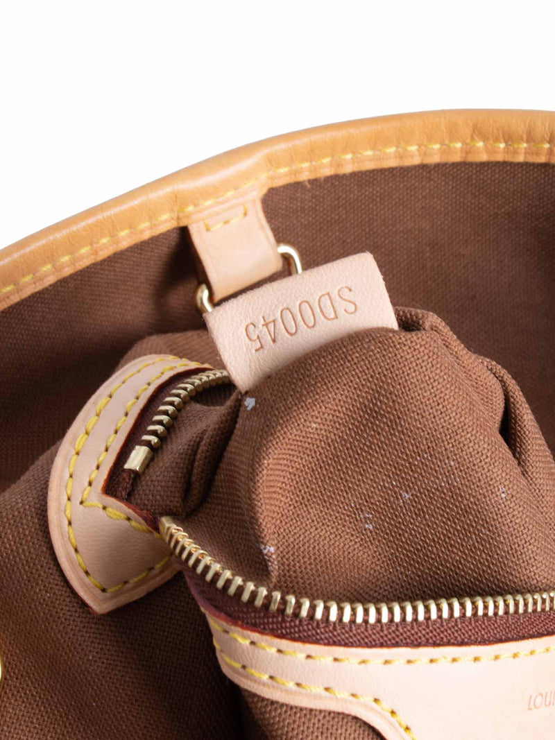 Batignolles cloth handbag Louis Vuitton Brown in Cloth - 35520539