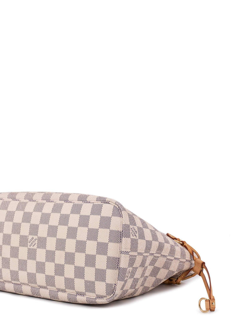Louis Vuitton Monogram Damier Azur Small Neverfull PM Bag White