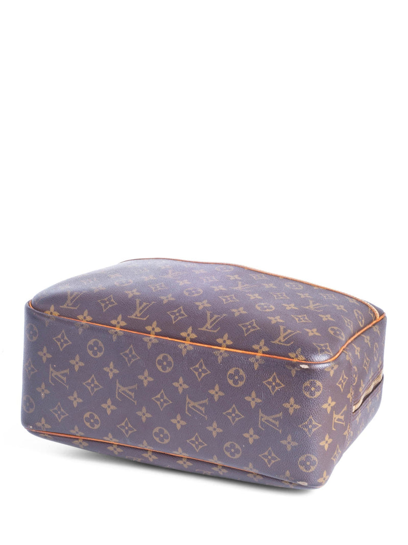 Louis Vuitton, Bags, Louis Vuitton Lv Logo Deauville Hand Bag Monogram  Leather Brown M4727 30mx908