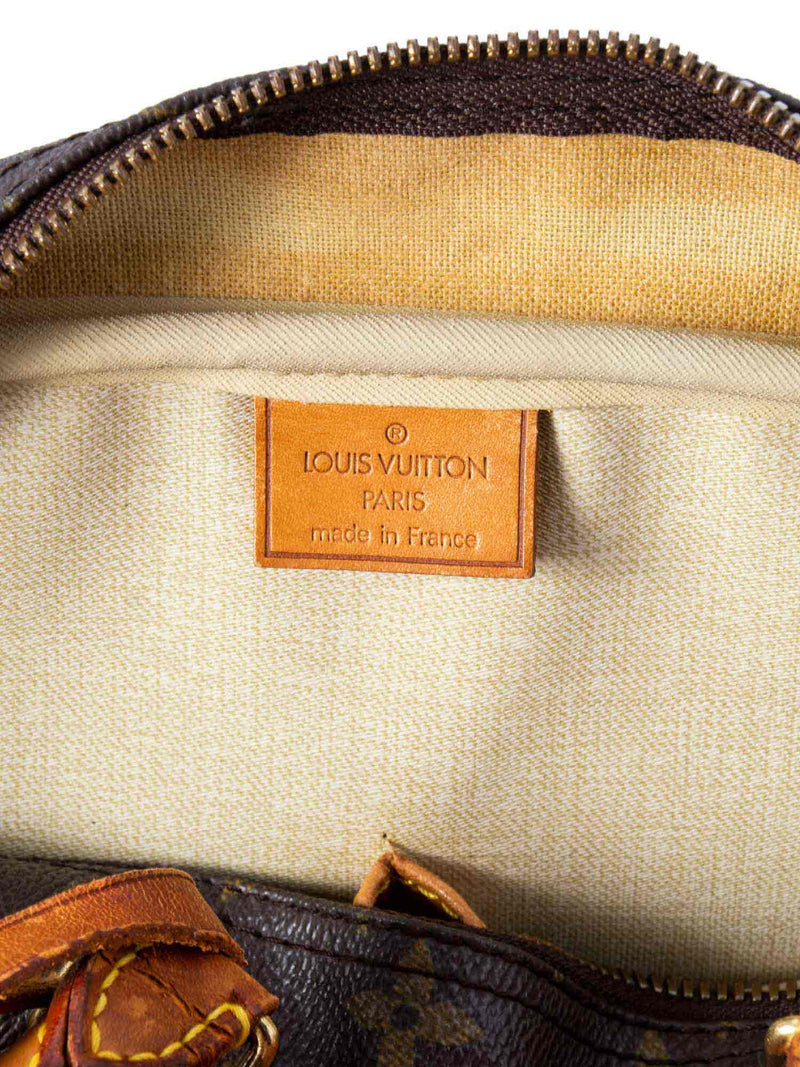 Deauville leather handbag Louis Vuitton Brown in Leather - 35758727