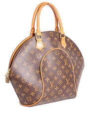 Ellipse leather bowling bag Louis Vuitton Brown in Leather - 27134124
