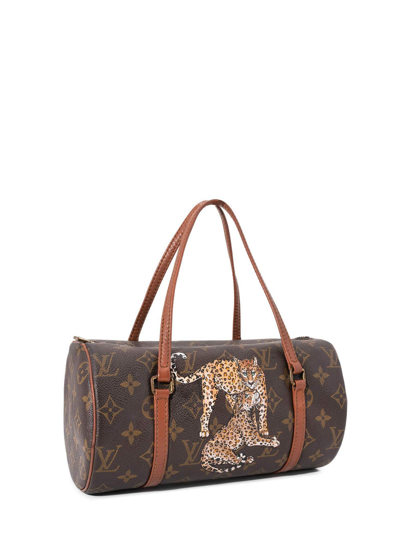 Louis Vuitton Damier Ebene Papillon Handbag W/Pouch