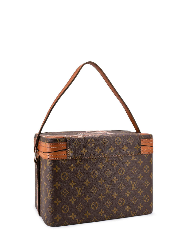 Louis Vuitton Vintage Cosmetic Train Case - Brown Cosmetic Bags