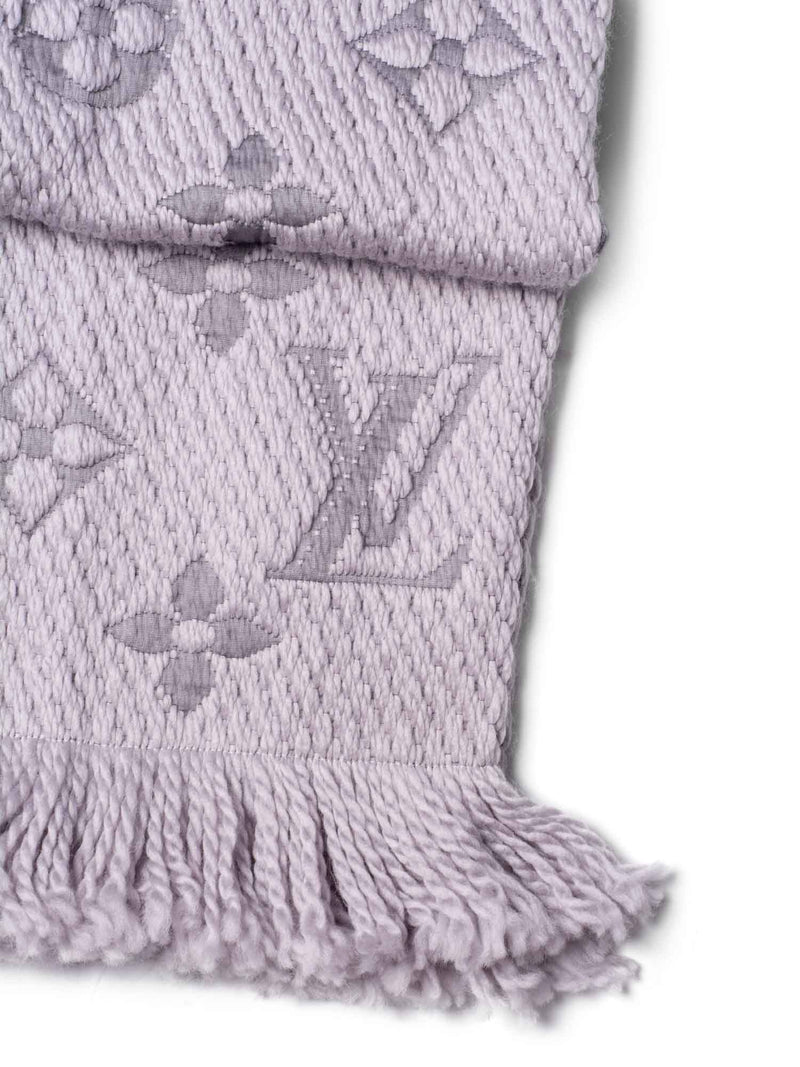 Shop Louis Vuitton 2022-23FW Monogram Wool Plain Fringes Logo Knit