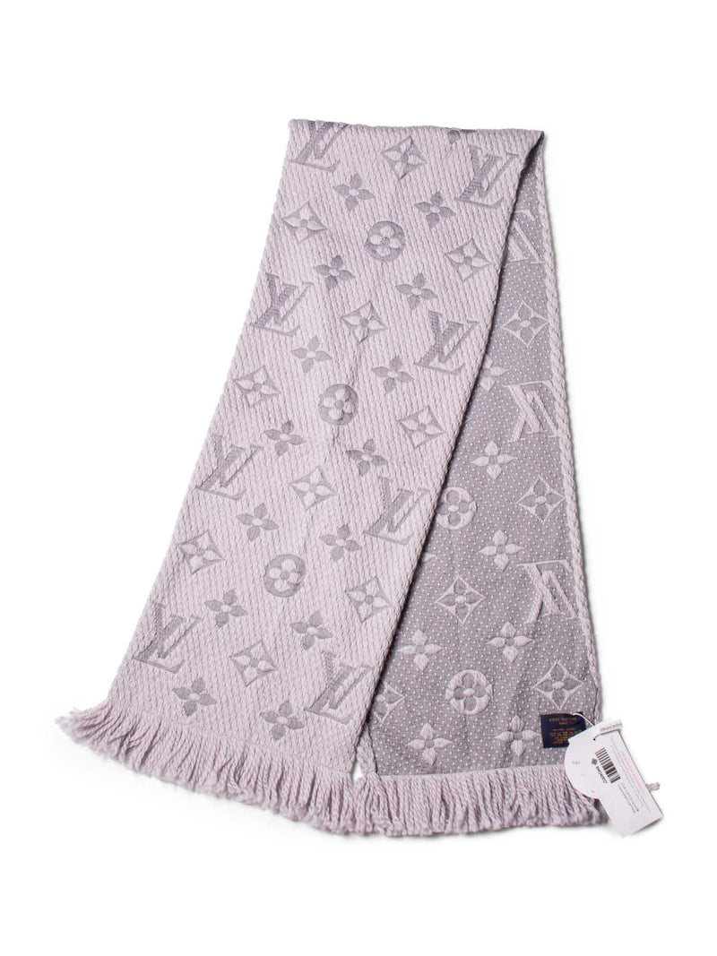 Louis Vuitton Monogram Cashmere Plain Fringes Logo Knit & Fur
