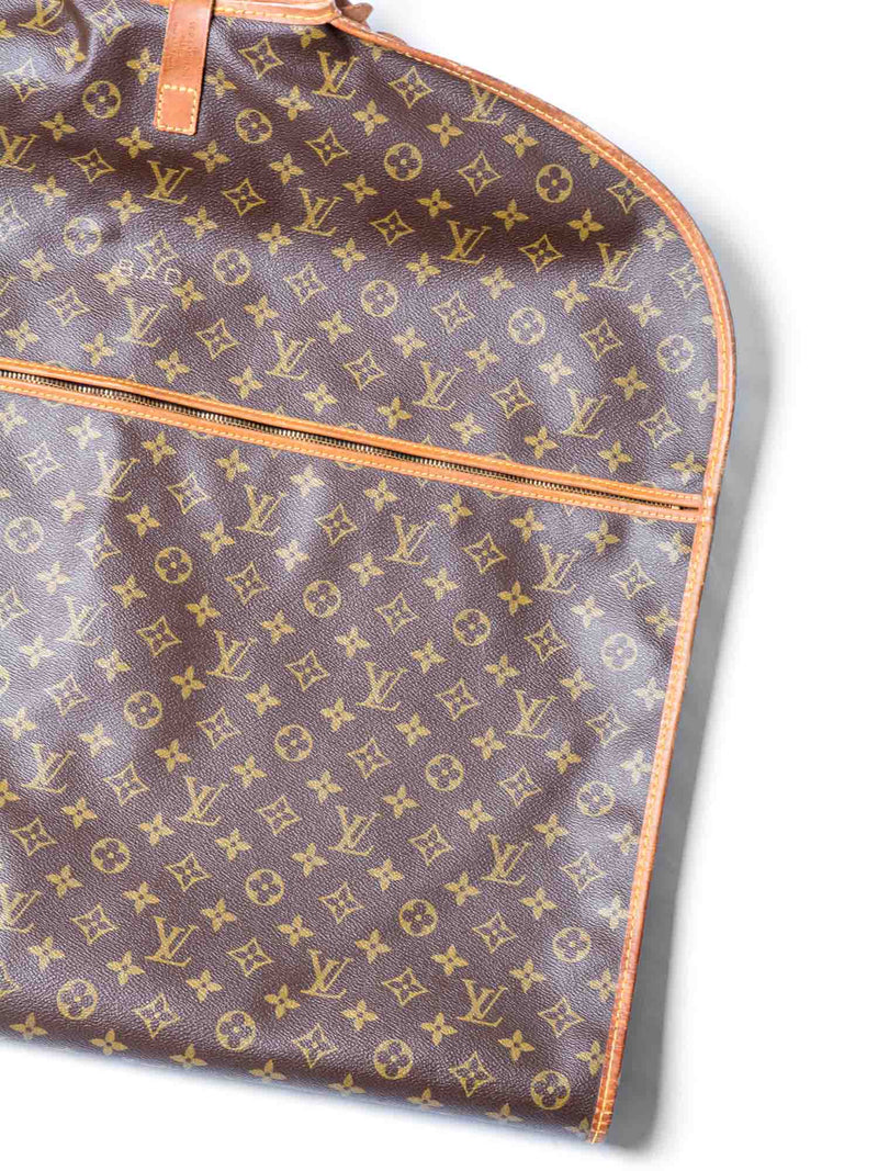 Louis Vuitton Monogram Canvas and Leather Garment Cover Louis