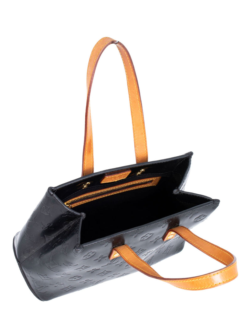 Louis Vuitton Monogram Leather Small Shopper Bag Black