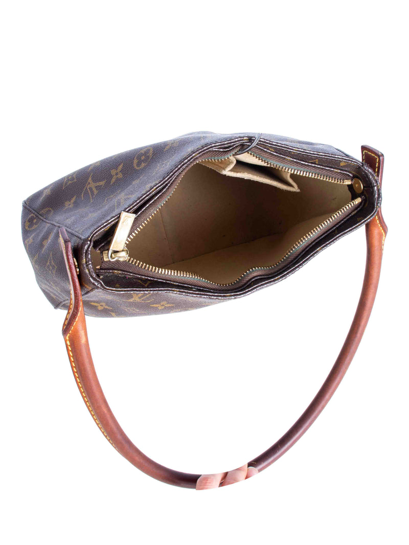 Pre-owned Louis Vuitton 2000 Looping Mm Shoulder Bag In Brown