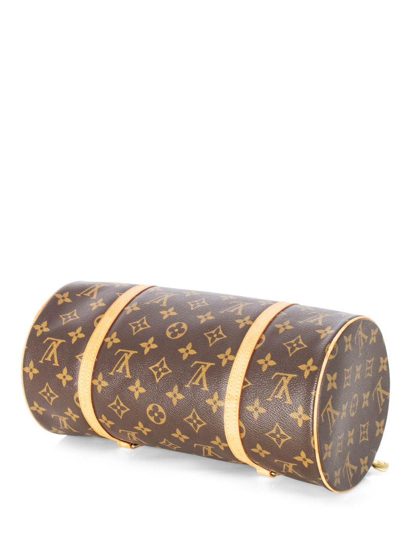 Papillon leather handbag Louis Vuitton Brown in Leather - 29643354
