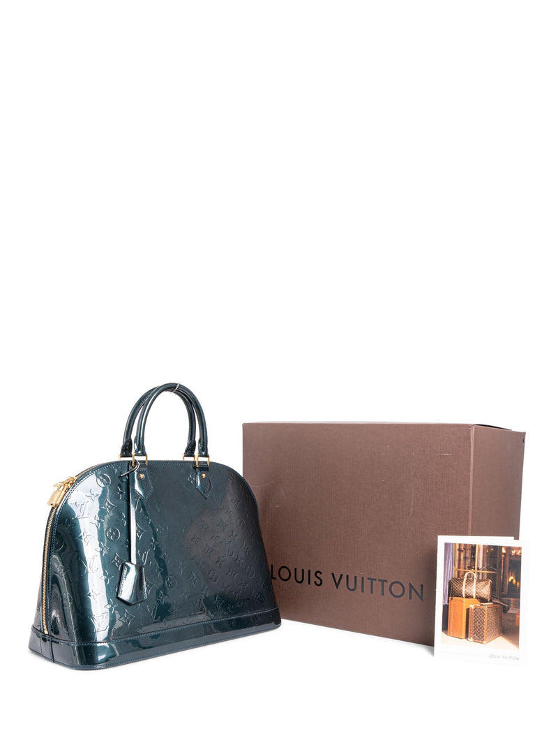 Louis Vuitton alma green patent leather handbag – Luxify Marketplace