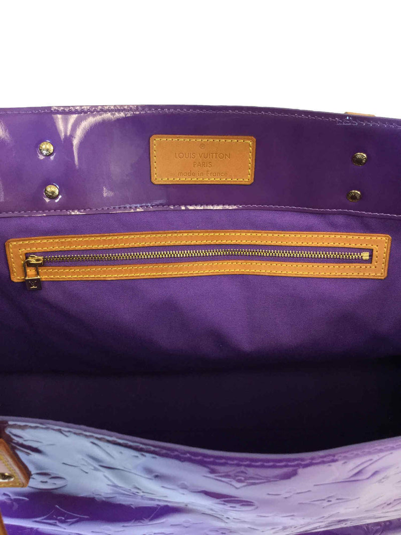 Louis Vuitton Monogram Patent Leather Luco Tote GM Purple