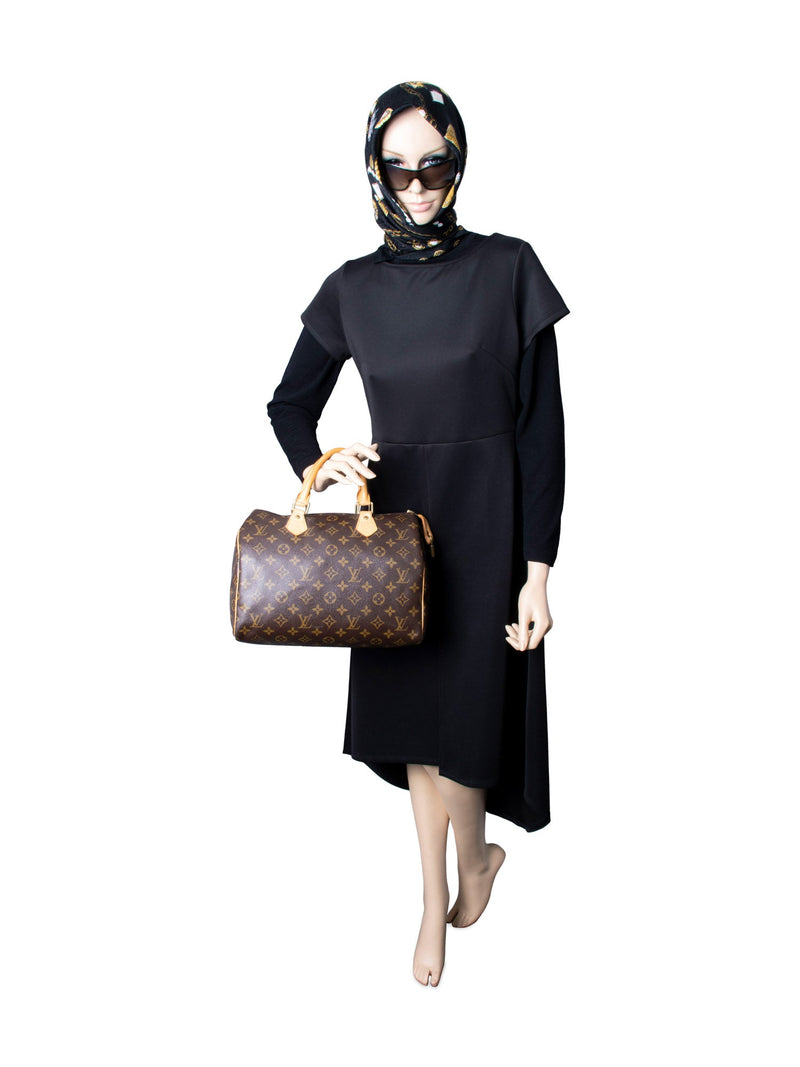 Speedy leather handbag Louis Vuitton Brown in Leather - 32437021