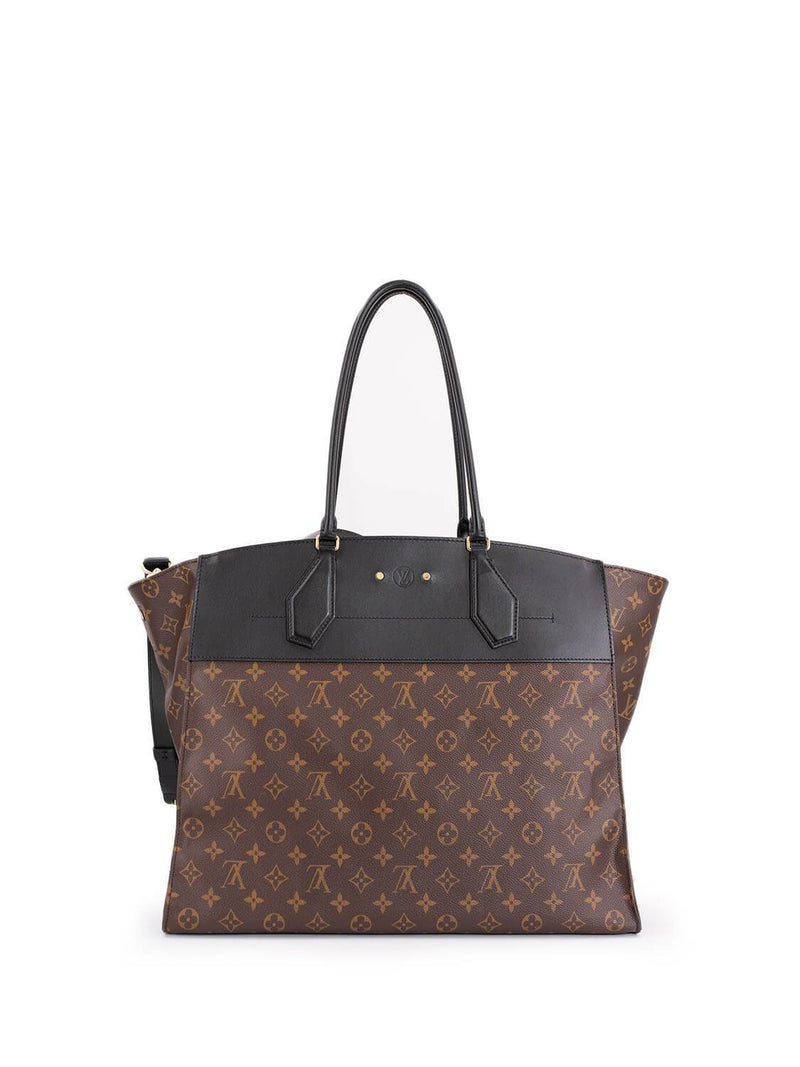 Louis Vuitton Steamer Tote Monogram Black in Cowhide Leather with
