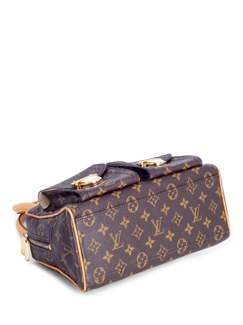 Louis Vuitton Monogram Canvas Hudson PM Shoulder Bag Handbag Pockets w/  Dust Bag
