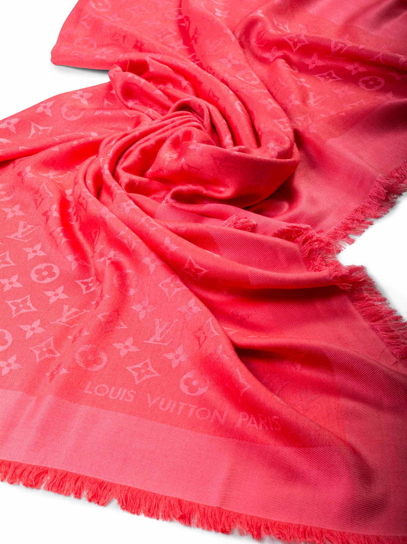 Louis Vuitton Kimi Monogram Logo Silk Scarf