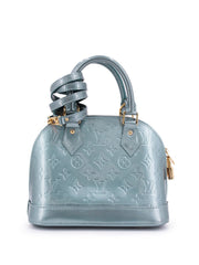 Louis Vuitton Blue Vernis Leather Lisse Alma BB Bag