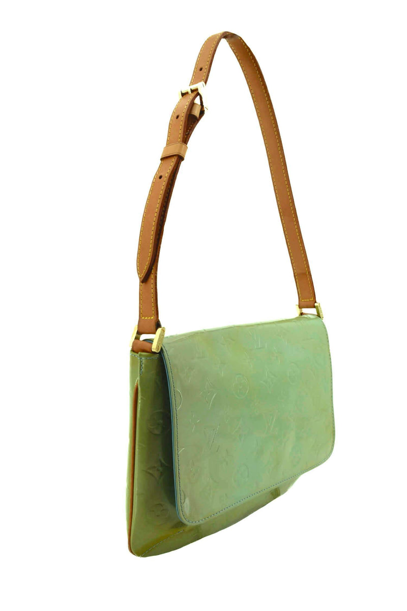 Louis Vuitton Green Monogram Vernis Thompson Street Bag