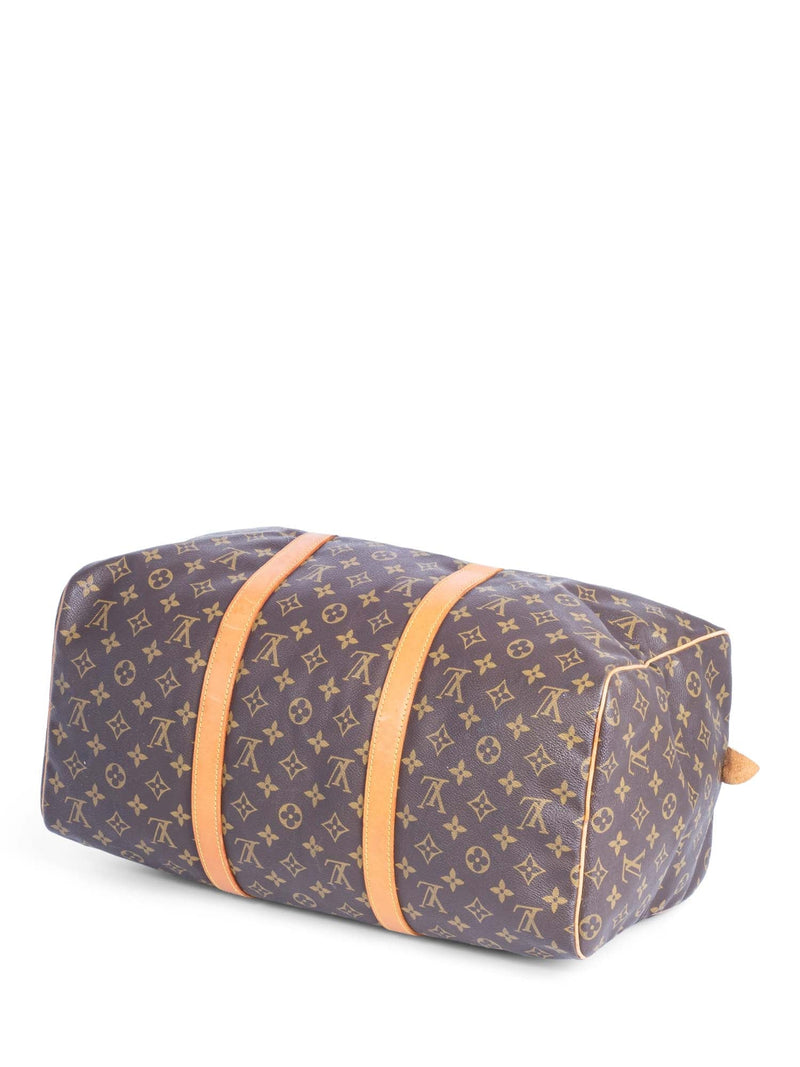 Louis Vuitton Keepall 45 Sp1901 With Lock Hand Dyed Black Brown Monogram  Travel Bag.