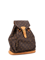 Montsouris vintage leather backpack Louis Vuitton Brown in Leather -  33497211
