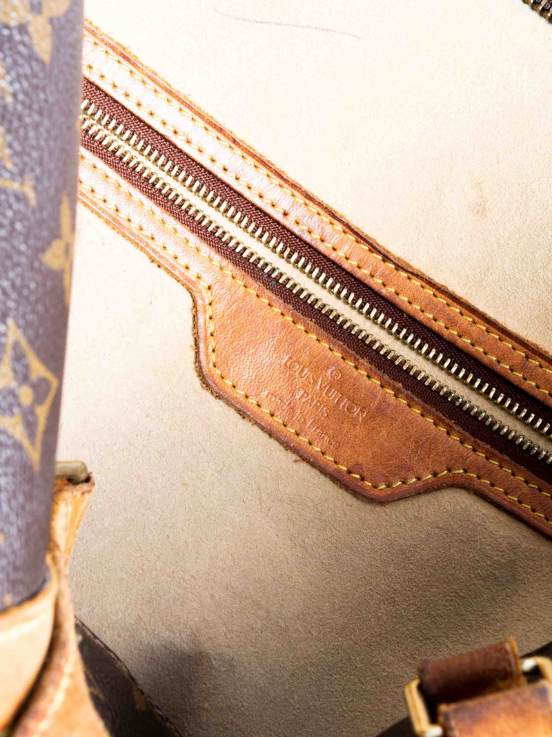 Louis Vuitton, Bags, Authentic Louis Vuitton Large Vintage Estate Monogram  Tote With Zipper