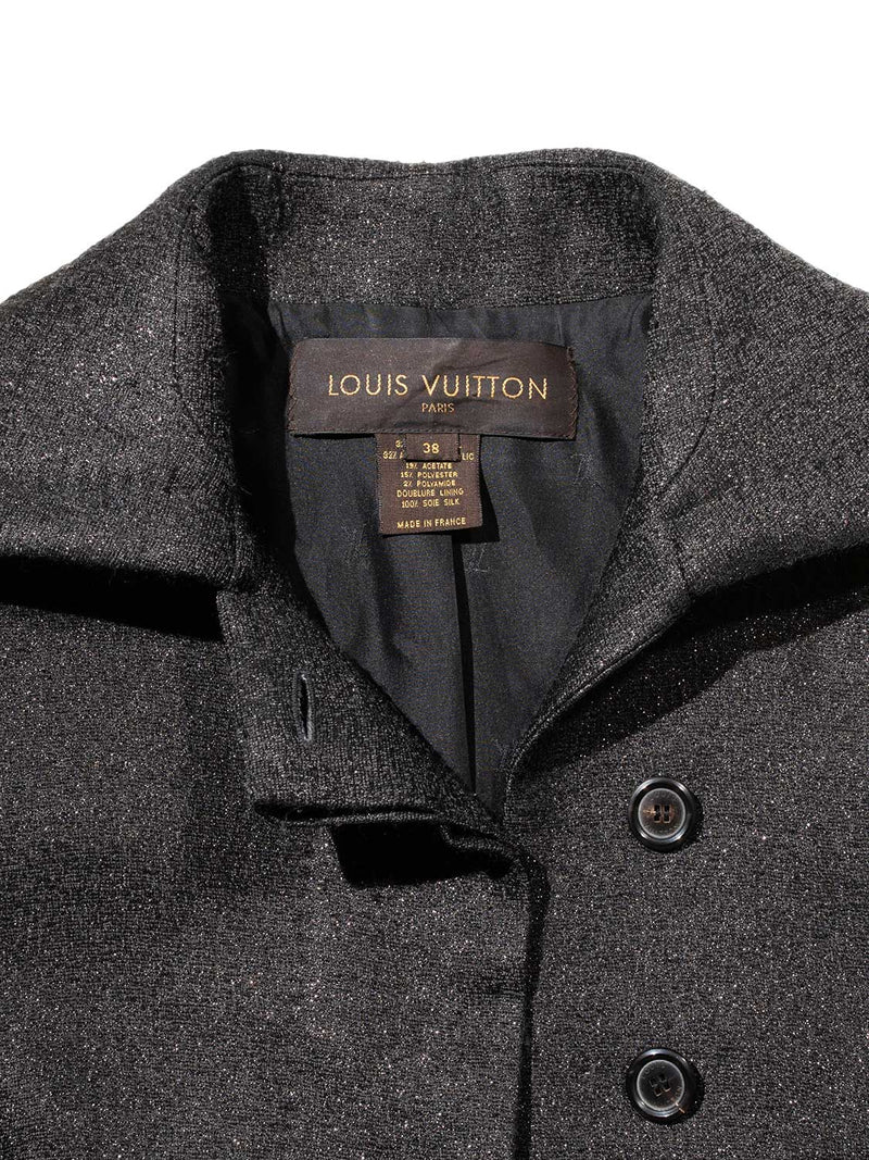 Louis Vuitton - Authenticated Jacket - Silk Black Plain for Women, Very Good Condition