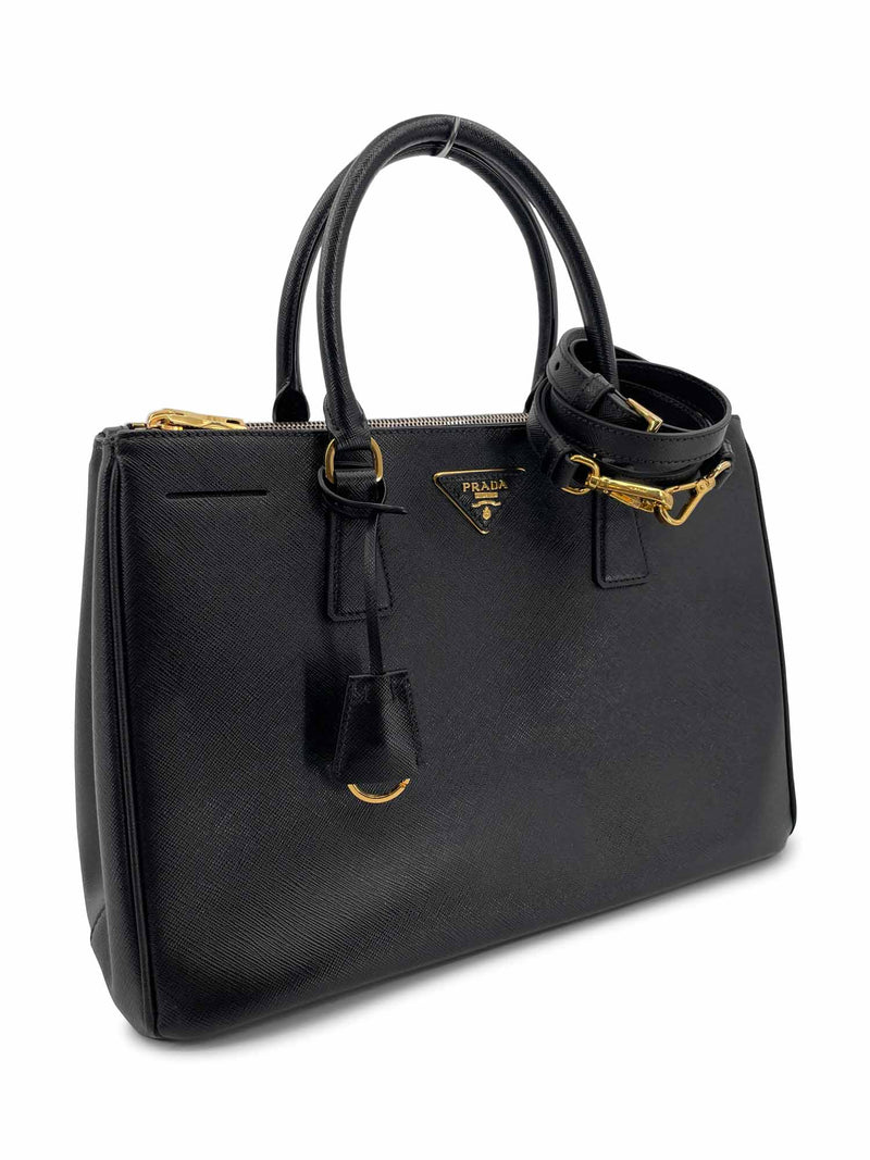 Prada, Bags, Prada Large Lux Saffiano Totes Satchel Handbag