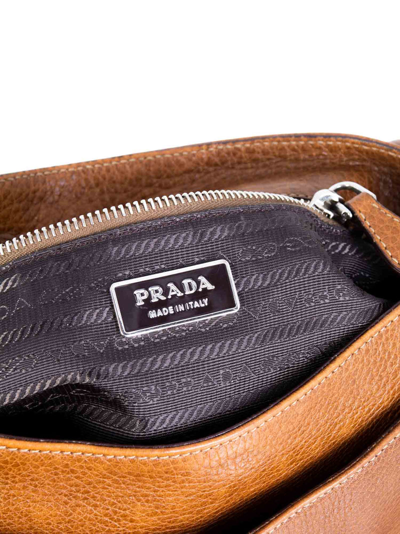 PRADA brown leather handbag | eBay