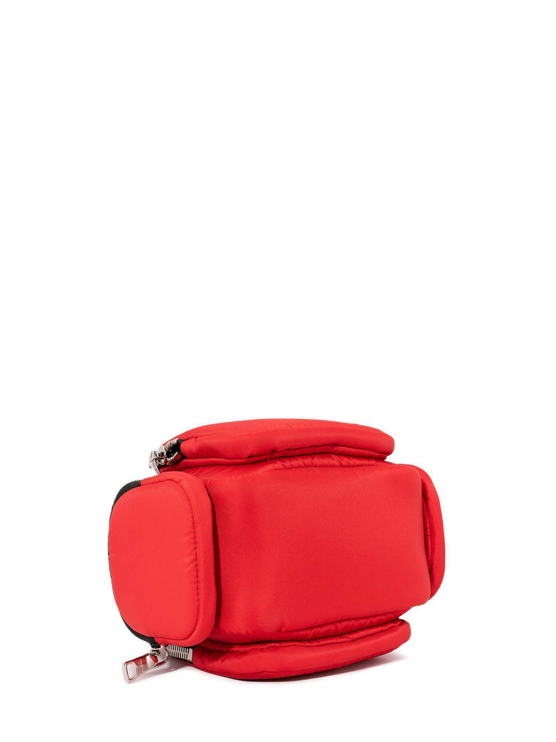 Prada New Vela Flap Messenger Bag Tessuto with Studded Leather