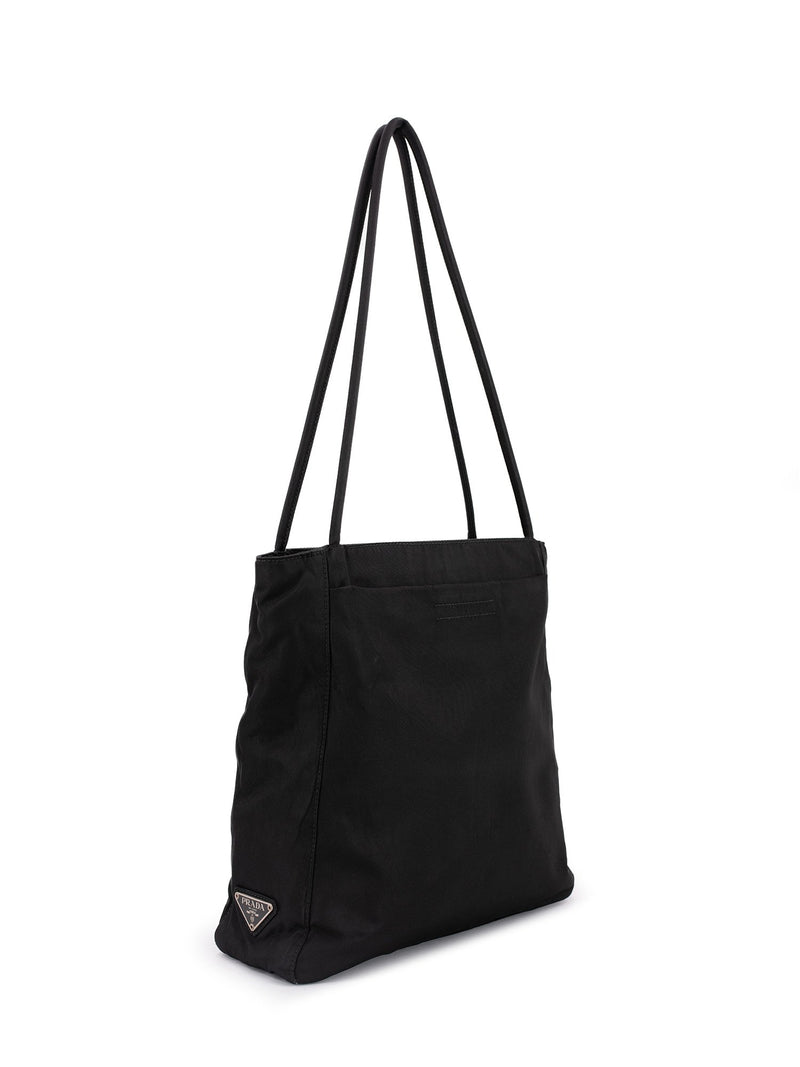 PRADA Tessuto Nylon Shoulder Bag Black 1283266