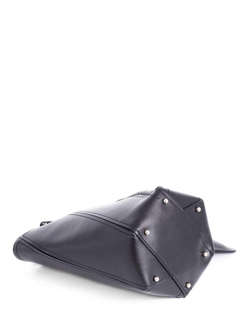 PROENZA SCHOULER Calfskin Medium Hex Bucket Bag Black 1286567 | FASHIONPHILE