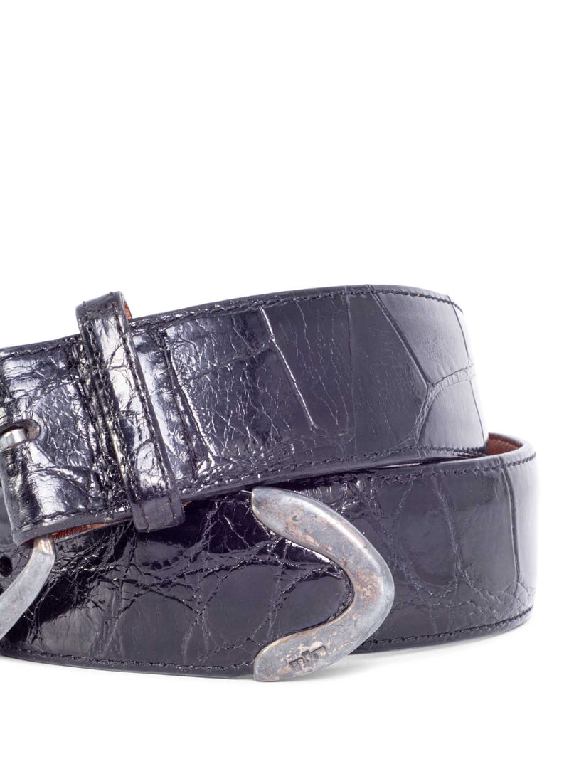 Louis Vuitton Authenticated Crocodile Belt