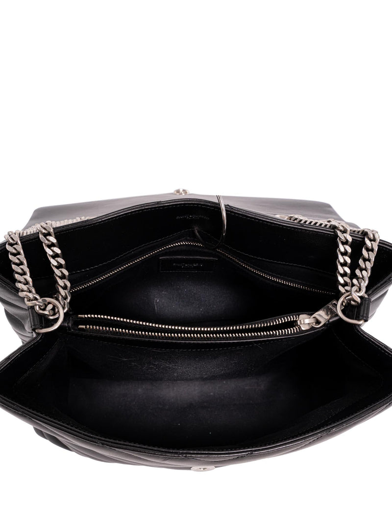 Saint Laurent - LouLou Black Patent Leather Camera Bag